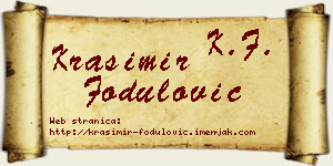 Krasimir Fodulović vizit kartica